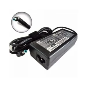 HP 65W Adapter Charging a Pavilion Laptop